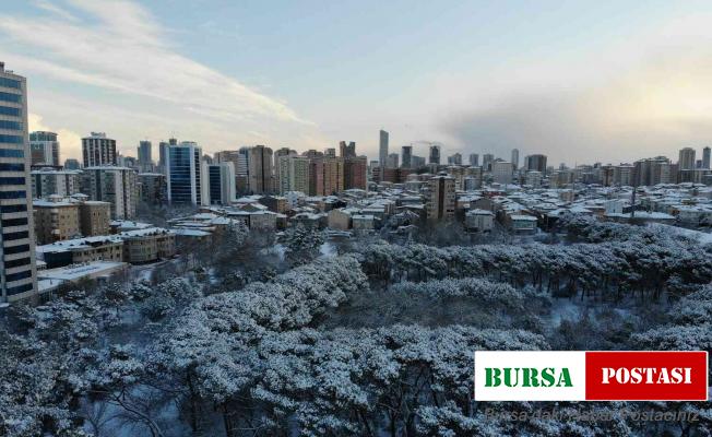 İstanbul’da Aybar kar fırtınasından geriye kalanlar havadan görüntülendi