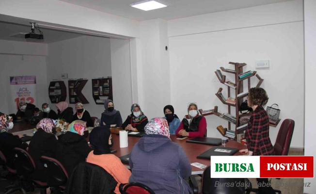 Kadın kursiyerlere 112 Acil Çağrı Merkezi tanıtıldı