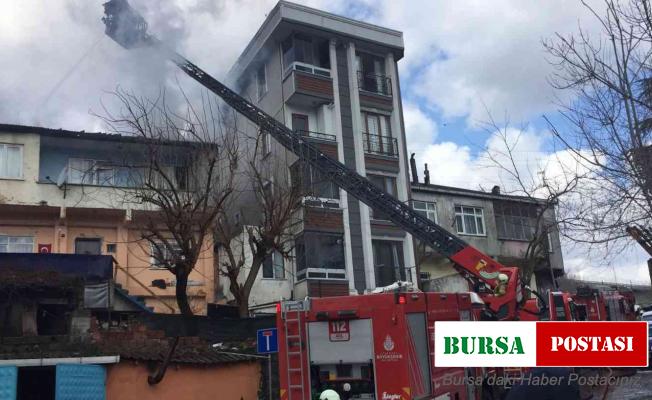 Kağıthane’de korkutan yangın