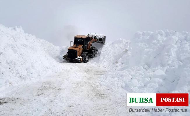 Kahramanmaraş’ın kuzey ilçelerinde karla mücadele