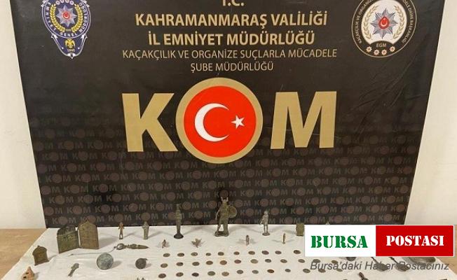 Kahramanmaraş’ta 109 adet tarihi obje ele geçirildi