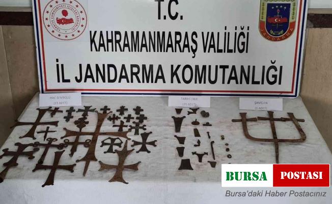 Kahramanmaraş’ta 44 adet tarihi eser ele geçirildi