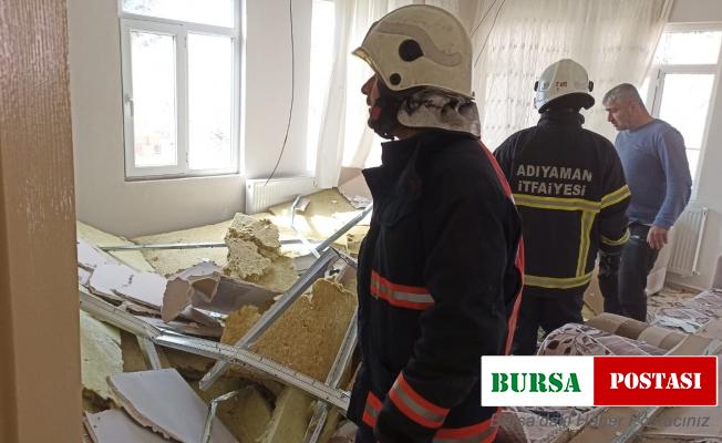 Kahvaltı yapan çift, çöken asma tavanın altında kaldı