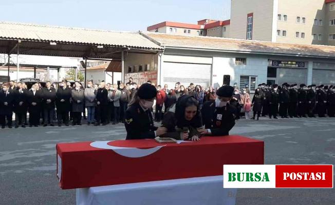 Kalbine yenilen astsubayın naaşı törenle memleketine gönderildi