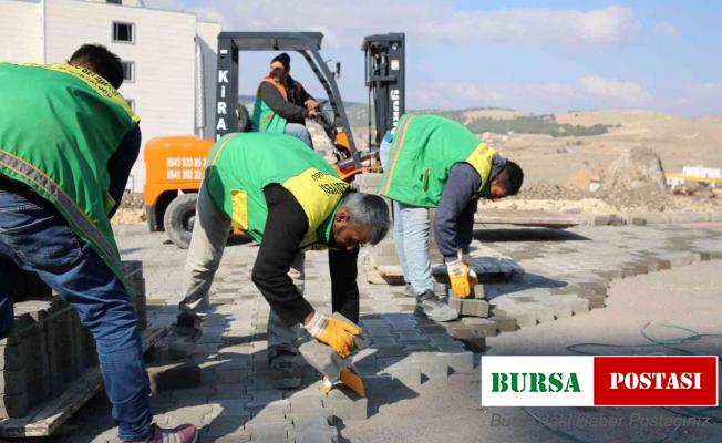 Karaköprü’de üst yapı çalışması