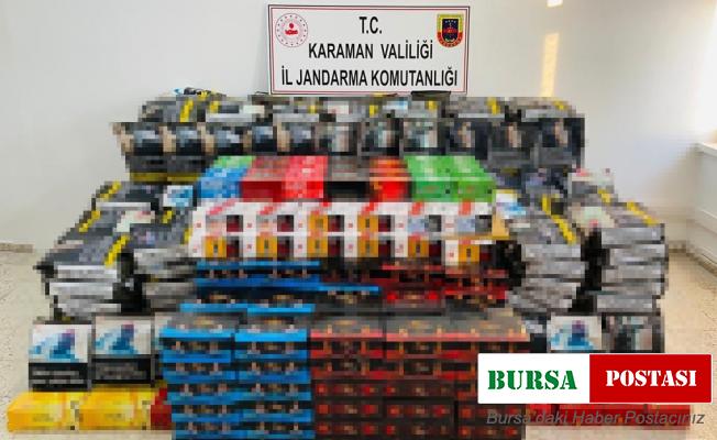 Karaman’da 229 kilo kaçak tütün ele geçirildi
