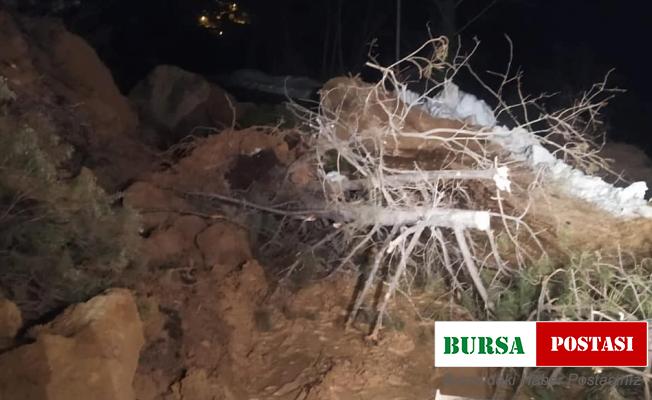 Kastamonu’da kar suları heyelana sebep oldu