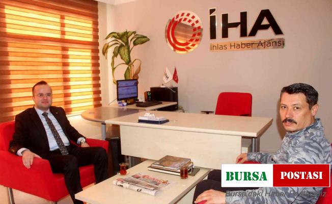 Kaymakam Aslantürk’ten  İHA’ya ziyaret