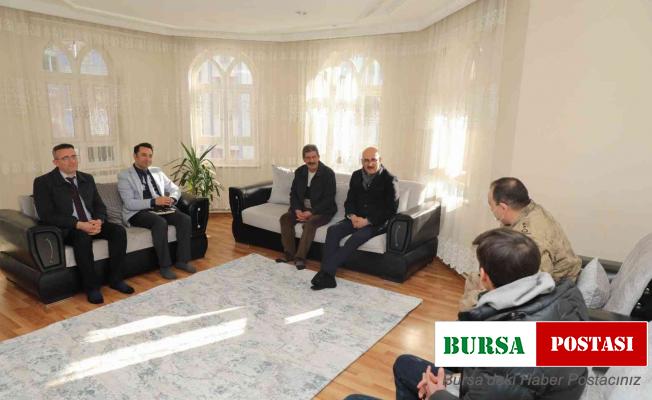 Kaymakam ve Belediye Başkan Vekili Aydın’dan şehit ailelerine ziyaret