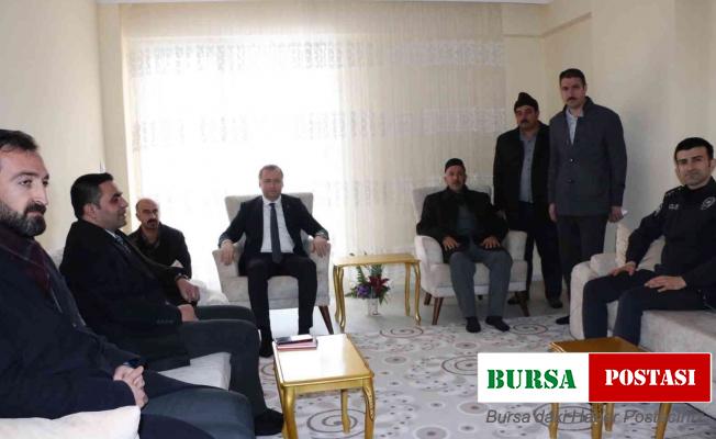Kaymakam Yelek’ten şehit ailesine ziyaret