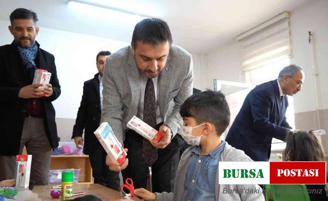 Kestel Belediyesi’nden minik öğrencilere diş bakım seti