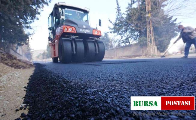 Kireçhane caddesinde asfalt çalışması