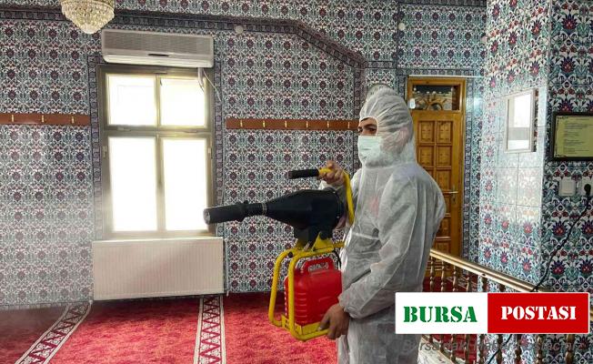 Kırıkkale’de Ramazan ayı öncesi camiler dezenfekte edildi
