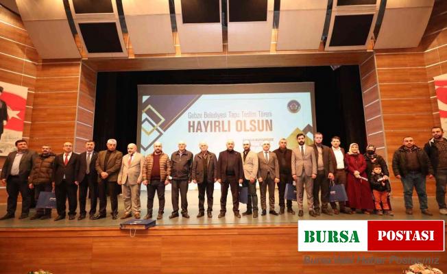 Kocaeli’de 740 hak sahibi tapularına kavuştu