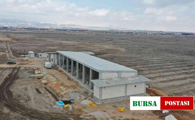 Konya Büyükşehir Belediyesi Sanayi İtfaiye Merkezi hızla yükseliyor