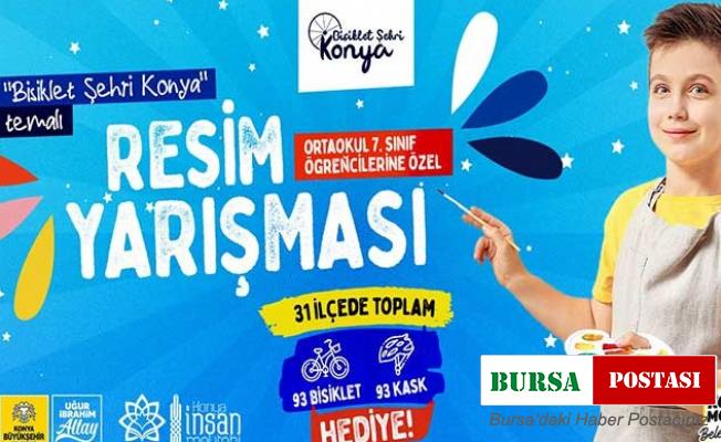 Konya Büyükşehir’den “Bisiklet Şehri Konya” temalı resim yarışması