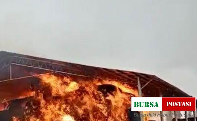 Konya’da saman balyaları alev alev yandı