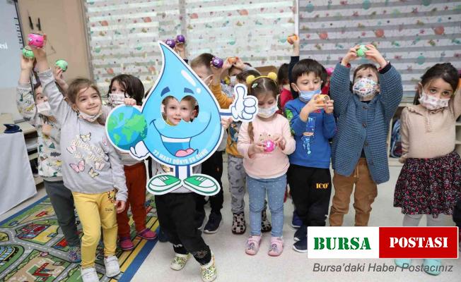 Kreş öğrencilerine suyun önemi anlatıldı