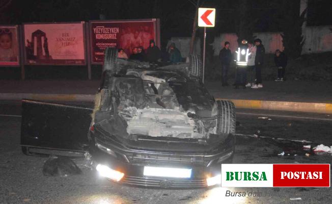 Küçükçekmece’de otomobil takla attı: 1’i ağır 6 kişi yaralandı