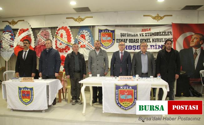 Kula Şoförler Odası’nda Başkan Kırlı 10 oy farkla güven tazeledi