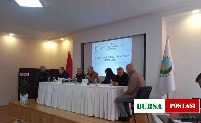 Küre Esnaf Odasında Kemal Atay güven tazeledi