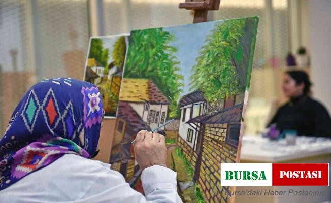 Kursiyerler usta ressamlara taş çıkartıyor