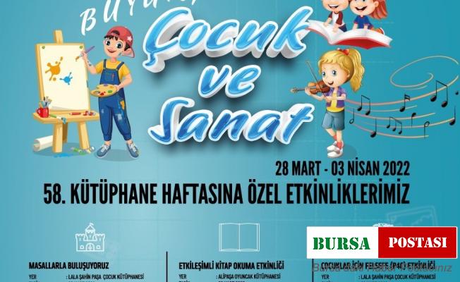 Kütüphanede şenlik var