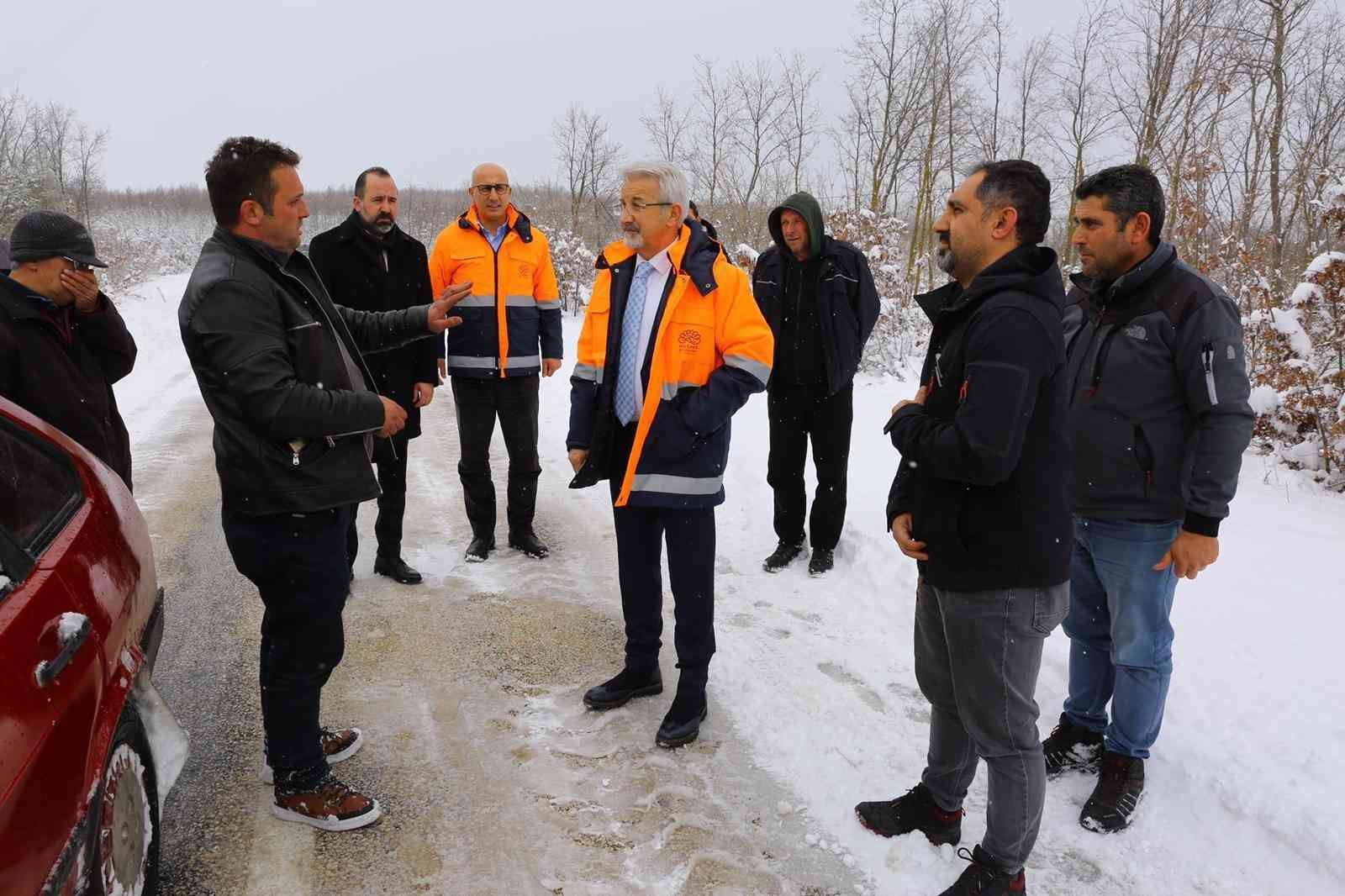 Turgay Erdem karla mücadeleyi yerinde denetledi
