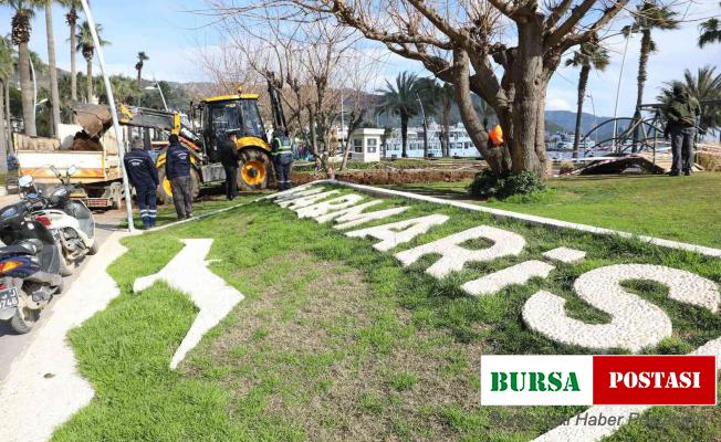 Marmaris Belediyesi Türkmenistan Parkı’na yeni görünüm kazandırıyor