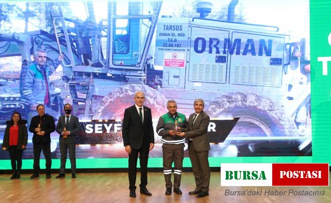 Mersin Orman Bölge Müdürlüğüne 3 dalda ‘başarı ödülü’