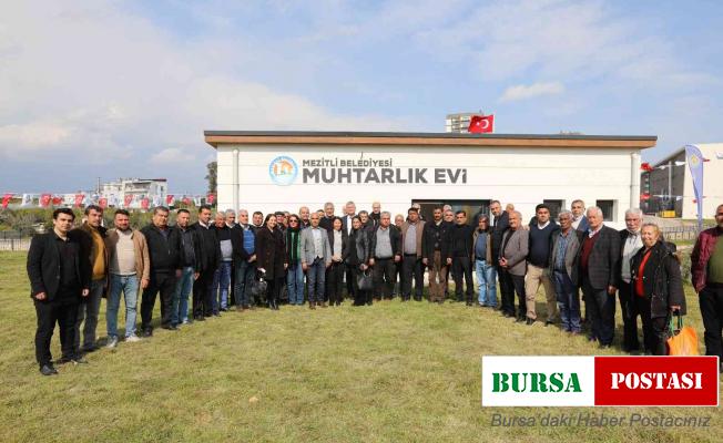 Mezitli’de muhtarlık evi açıldı