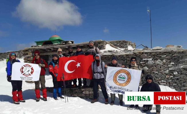 Milaslı dağcılar şehitler anısına Madran Dağı’na tırmandı