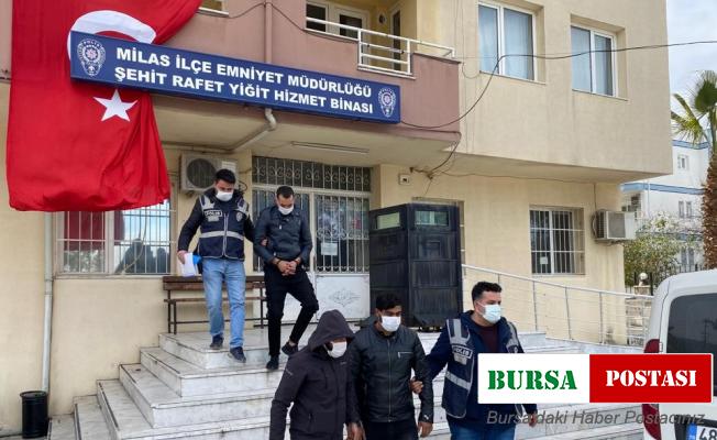 Milas’ta akaryakıt ve akü hırsızları yakalandı