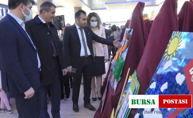 Minik öğrenciler, iklim değişikliğine açtıkları sergiyle farkındalık oluşturdu