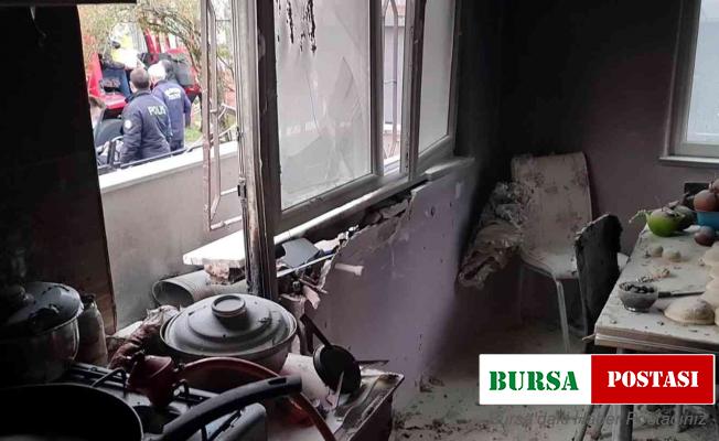 Mutfak tüpü patladı, ev alev alev yandı: 4 yaralı