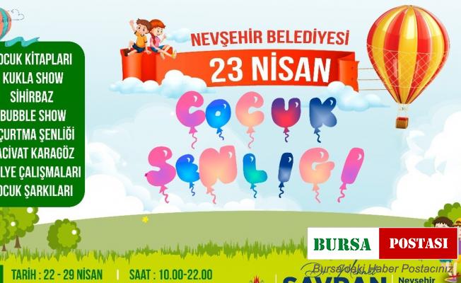 Nevşehir’de ’23 Nisan Çocuk Şenliği ve Çocuk Kitapları Fuarı’ düzenlenecek