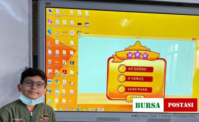 Öğrenciler çarpım tablosu turnuvasıyla eğlendi