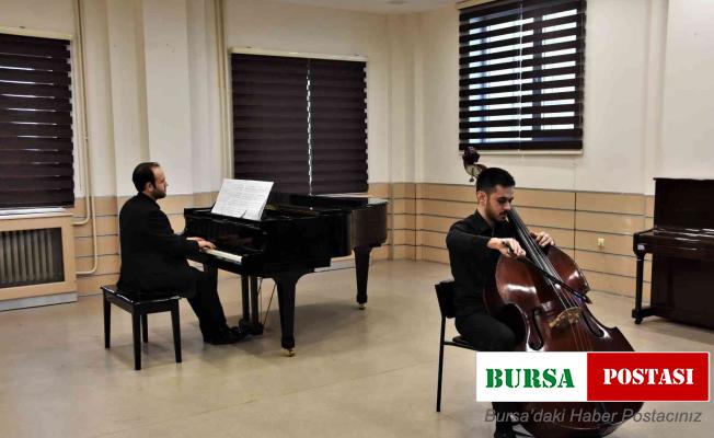 OMÜ’de kontrbas-piyano konseri