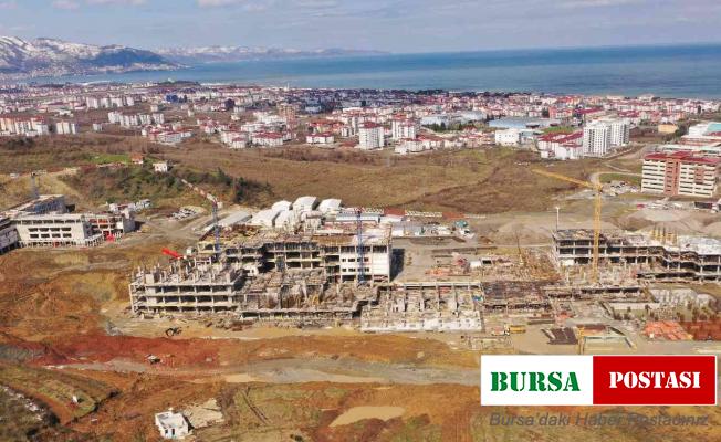 Ordu Şehir Hastanesi’nin yüzde 28’i tamamlandı