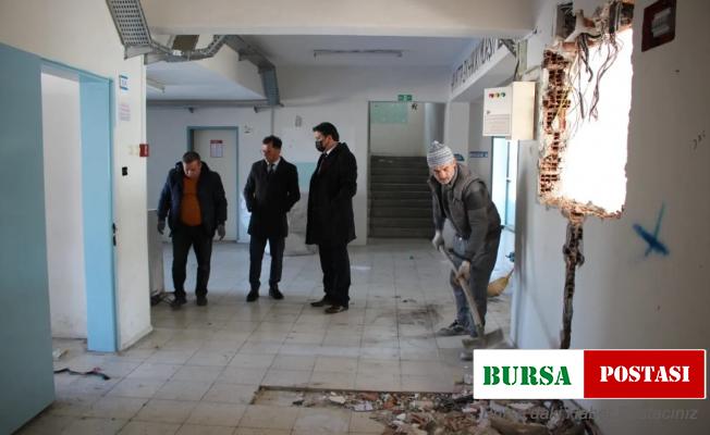 Ortaca Ortaokulu yenileme çalışmaları başladı