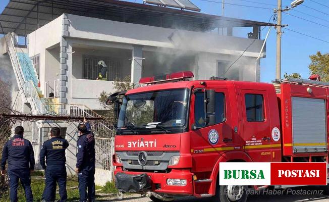 Ortaca’da yangın çıkan ev kullanılamaz hale geldi