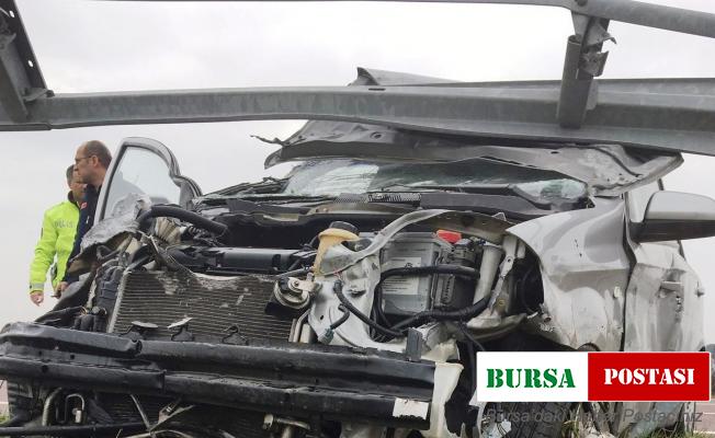 Osmangazi Köprü çıkışında trafik kazası: 2 yaralı
