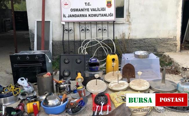 Osmaniye’de yayla evinden hırsızlık yapan 4 şüpheli yakalandı