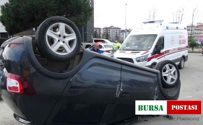 Otomobil takla attı: 1 yaralı