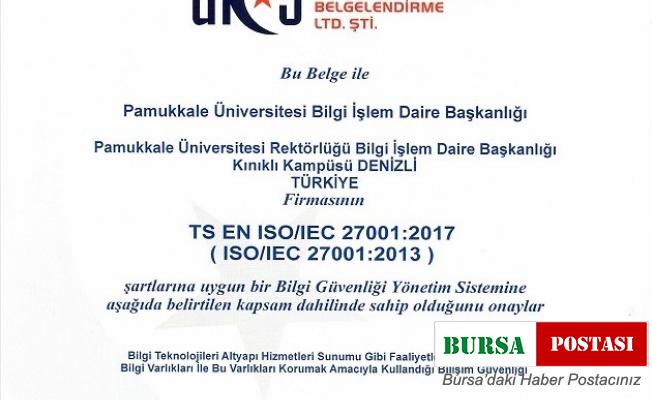 PAÜ bilgi güvenliği denetimlerini başarıyla tamamladı