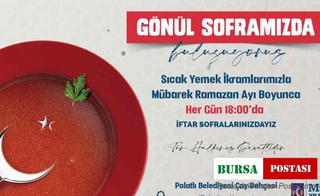 Polatlı’da “Gönül Sofrası” Ramazan boyunca misafirlerini ağırlayacak