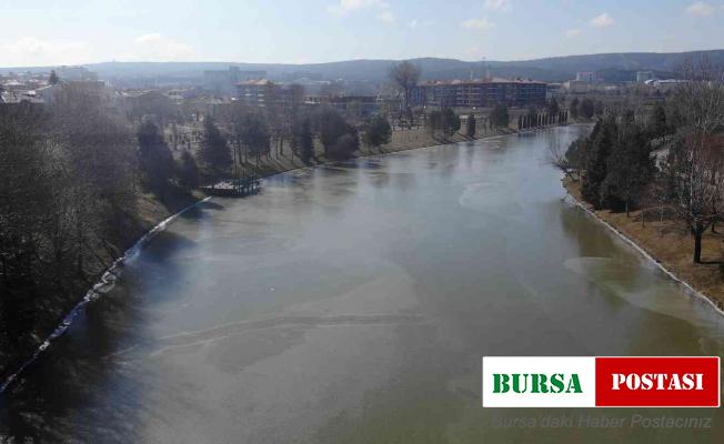 Porsuk’taki ilkbahar “donu” havadan görüntülendi