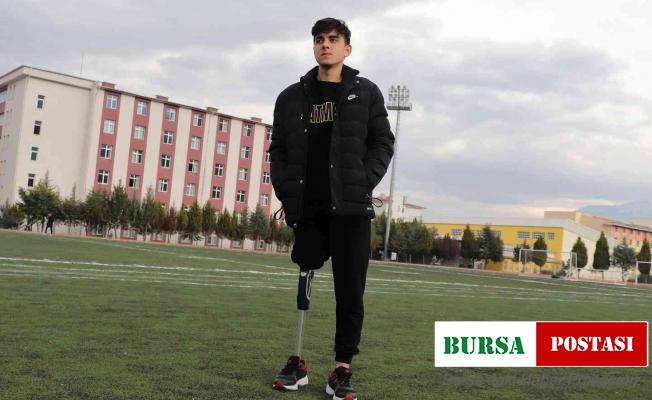 Protez bacağıyla hayata tutunan gence medikal firmasından haciz