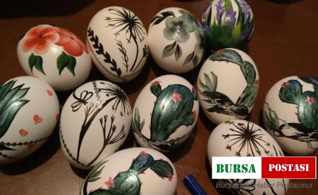 Pursaklar’da yumurta kabukları sanat eserine dönüşüyor