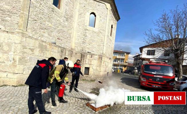 Safranbolu itfaiyesinden yangınlara karşı eğitim